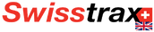 Swissstrax logo with red and black text on a white background